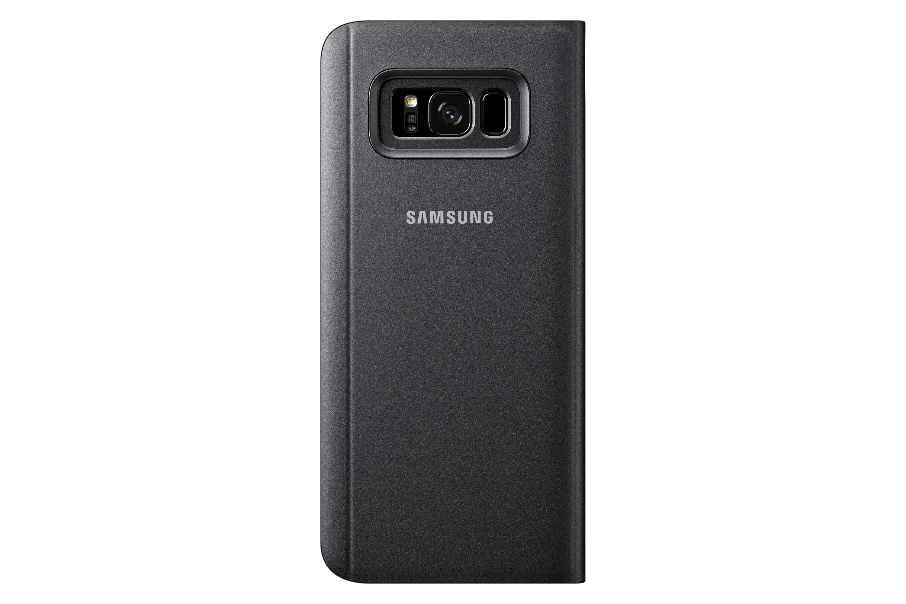SAMSUNG Siyah S8 Plus Clear View Kılıf EF-ZG955CBEGWW
