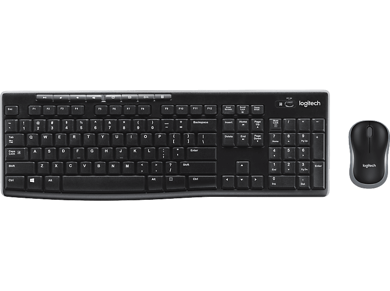 LOGITECH Draadloos toetsenbord + Draadloze muis MK270 AZERTY BE