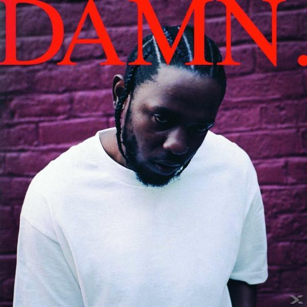 Albumcover mit einem Mann mit Zöpfen, der nach unten schaut. Text: DAMN.