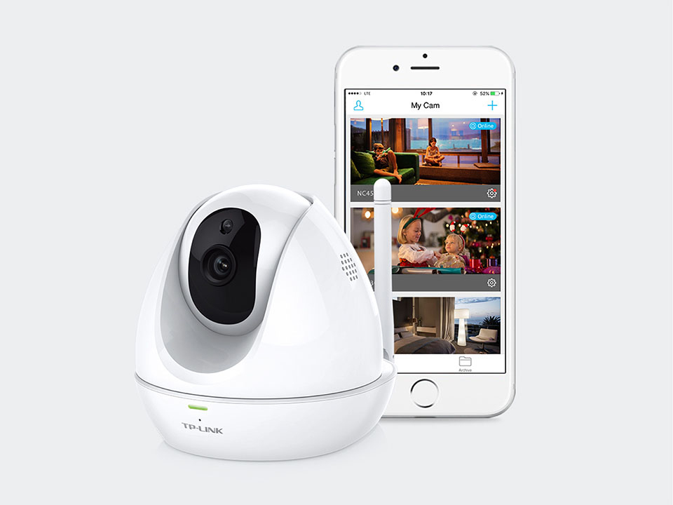 TP-LINK 360° Tag/Nacht-HD-Cloud-Kamera NC450, IP Kamera