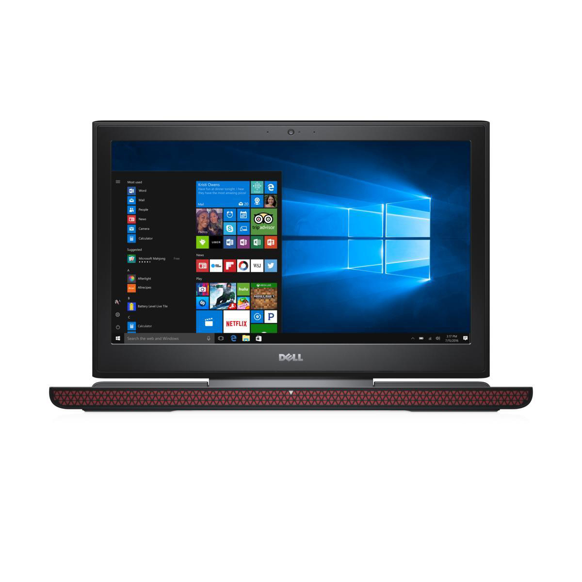 DELL Inspiron - 15,6 Zoll - Intel® Core™ i7 i7-7700HQ - 16 GB - 256 GB - NVIDIA GeForce® GTX 1050 Ti - Windows 10