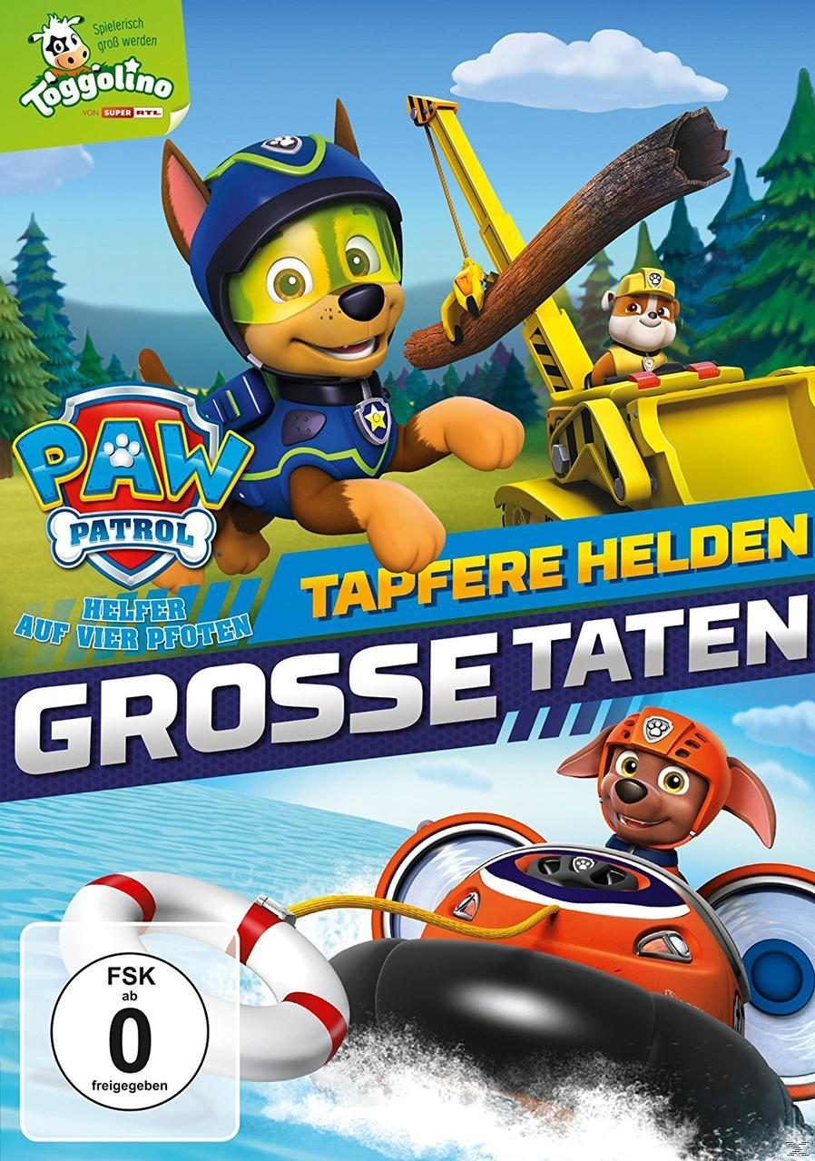 DVD-Cover von Paw Patrol mit Zeichentrickfiguren. Das Cover ist bunt und lebendig.