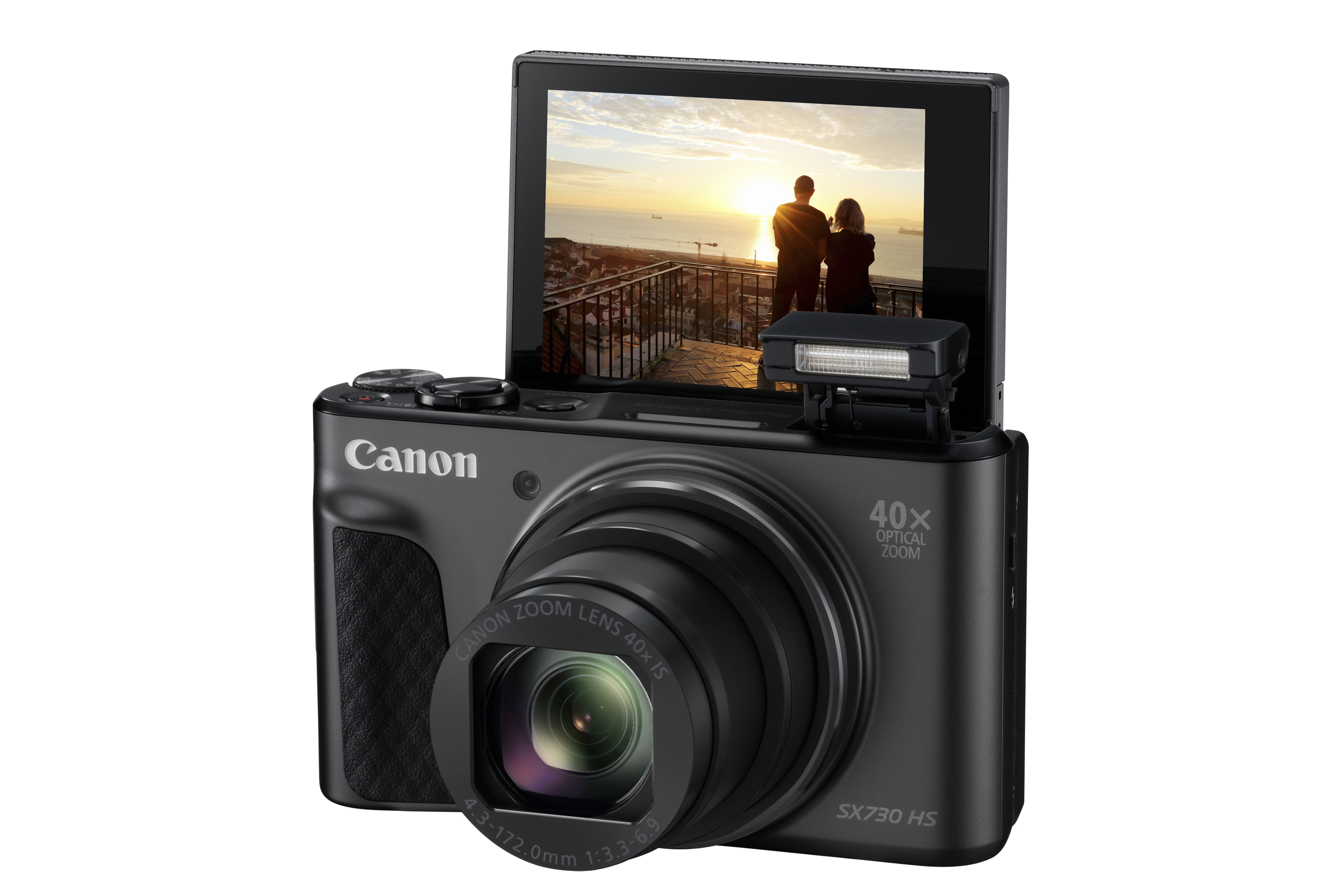 CANON PowerShot SX730 HS Digitalkamera Schwarz, 40fach opt. Zoom, LCD (TFT), WLAN