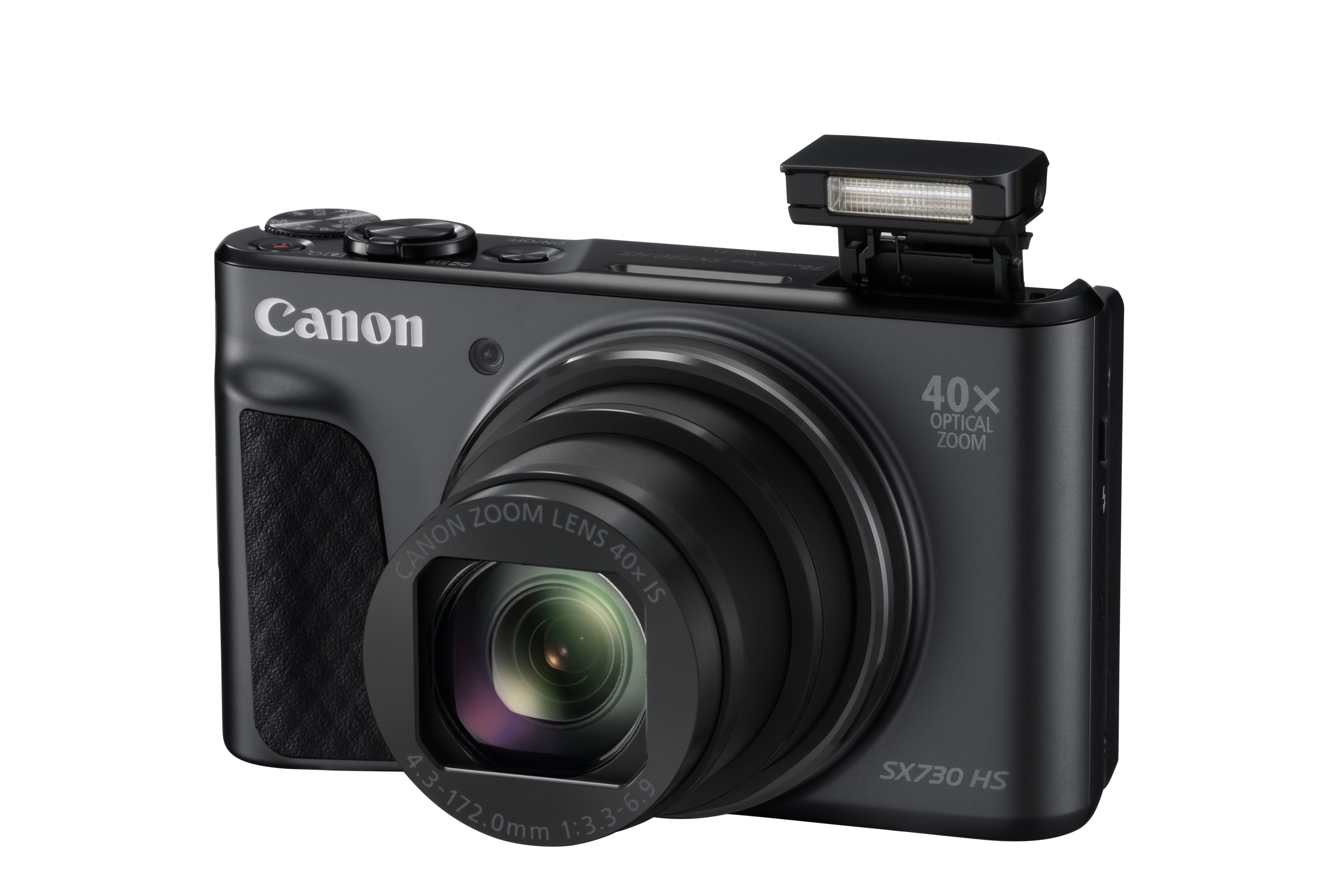 CANON PowerShot SX730 HS Digitalkamera Schwarz, 40fach opt. Zoom, LCD (TFT), WLAN