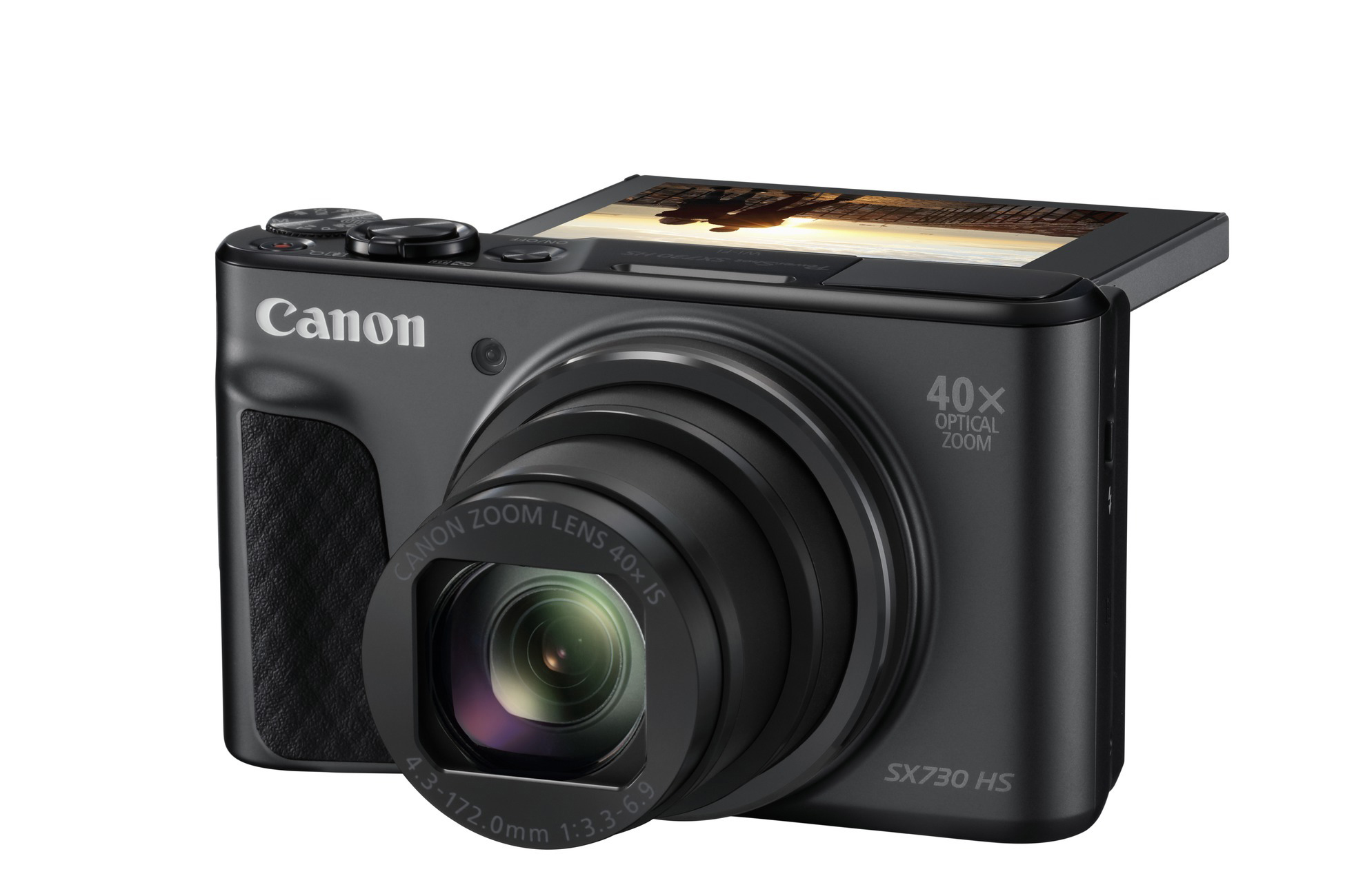 CANON PowerShot SX730 HS Digitalkamera Schwarz, 40fach opt. Zoom, LCD (TFT), WLAN