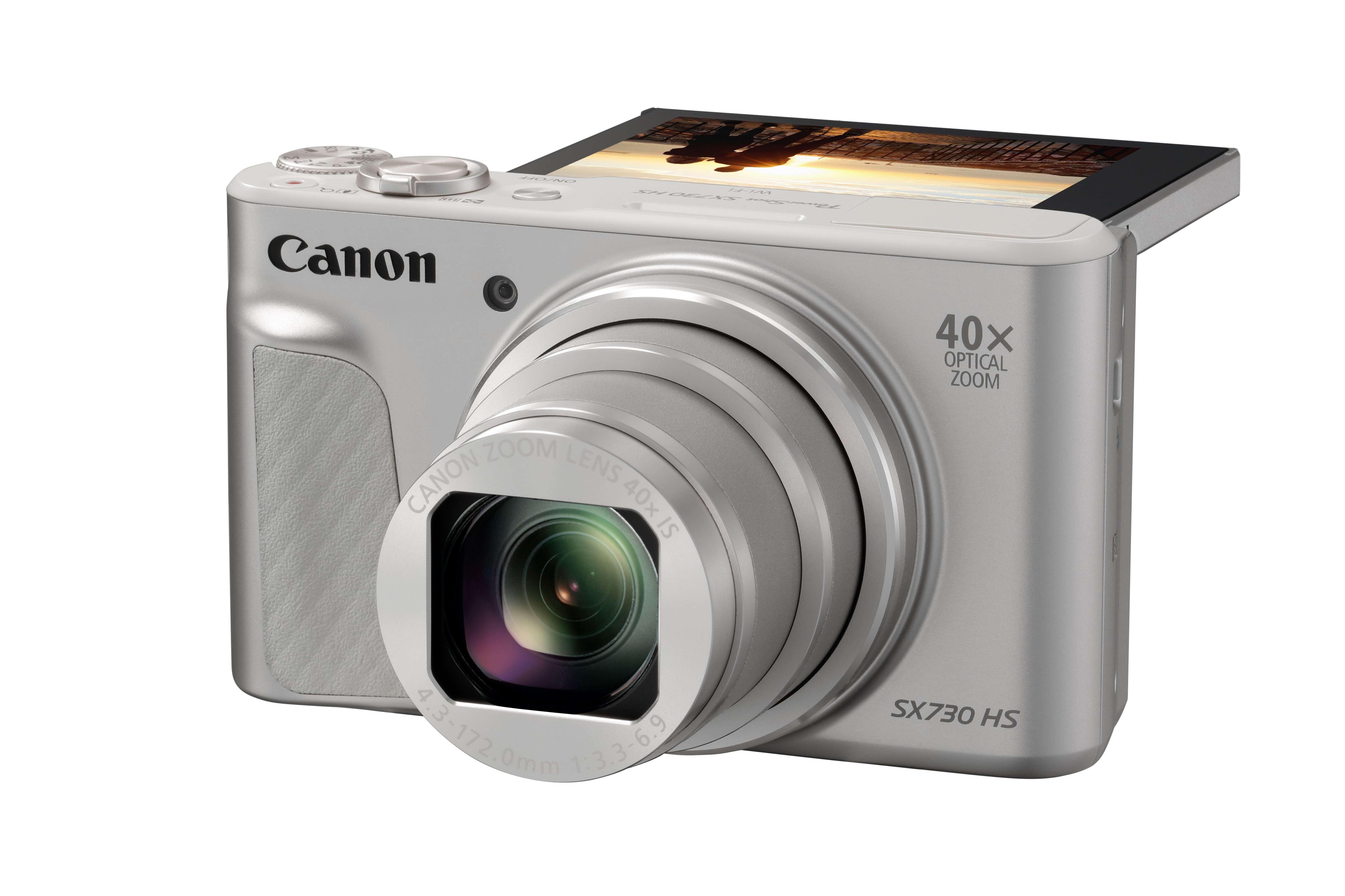 CANON PowerShot SX730 HS Digitalkamera Silber, 40fach opt. Zoom, LCD (TFT), WLAN