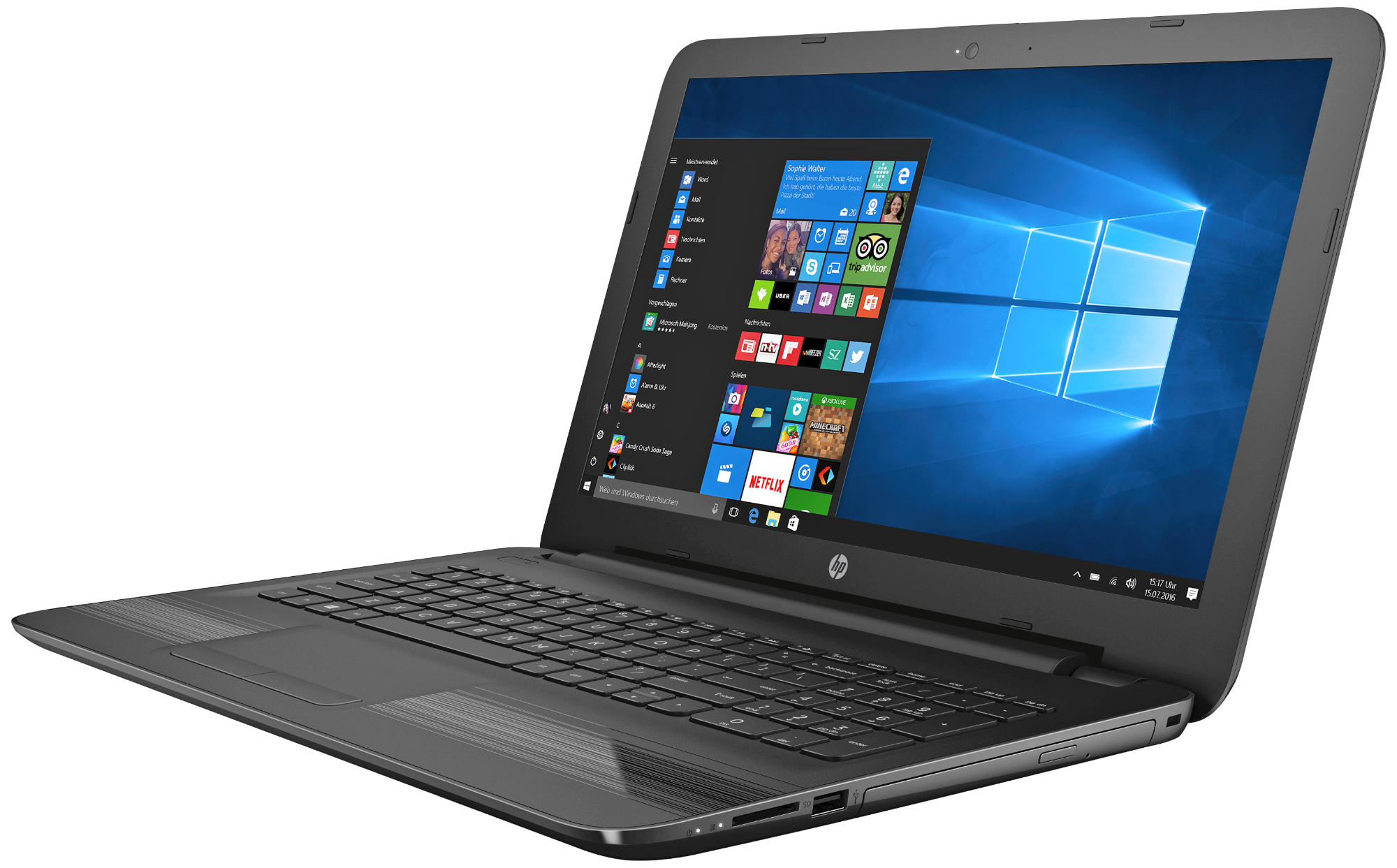 HP 15-ay534ng - 15,6 Zoll - Intel® Pentium® N3710 - 8 GB - 1 TB - Intel® HD 405 - Windows 10 Home (64 Bit)