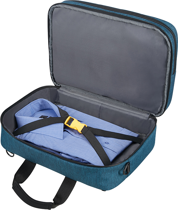 AMERICAN TOURISTER 3 - Way Boarding bag fekete- kék 15" notebook hátizsáktáska 