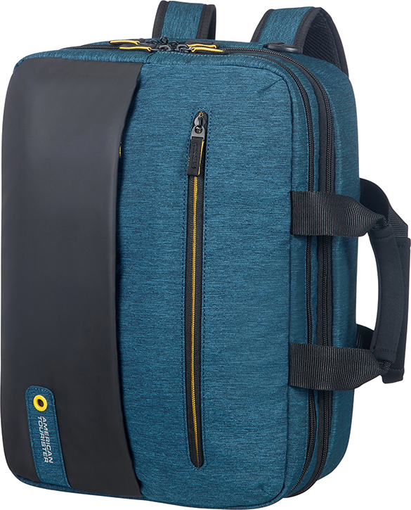 AMERICAN TOURISTER 3 - Way Boarding bag fekete- kék 15" notebook hátizsáktáska 