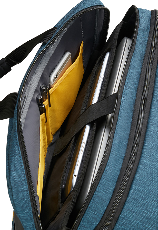 AMERICAN TOURISTER 3 - Way Boarding bag fekete- kék 15" notebook hátizsáktáska 