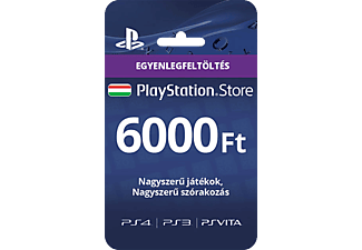 PlayStation Network 6000 forintos feltöltőkártya