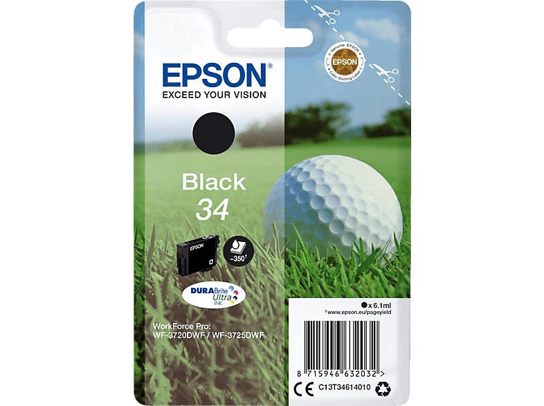 EPSON (C13T34614010) Schwarz Original Tintenpatrone