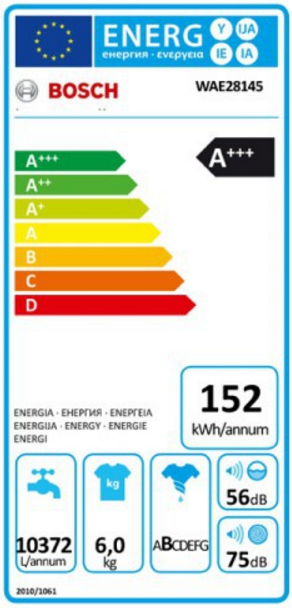 BOSCH Lave-linge frontal A+++ (WAE28145)