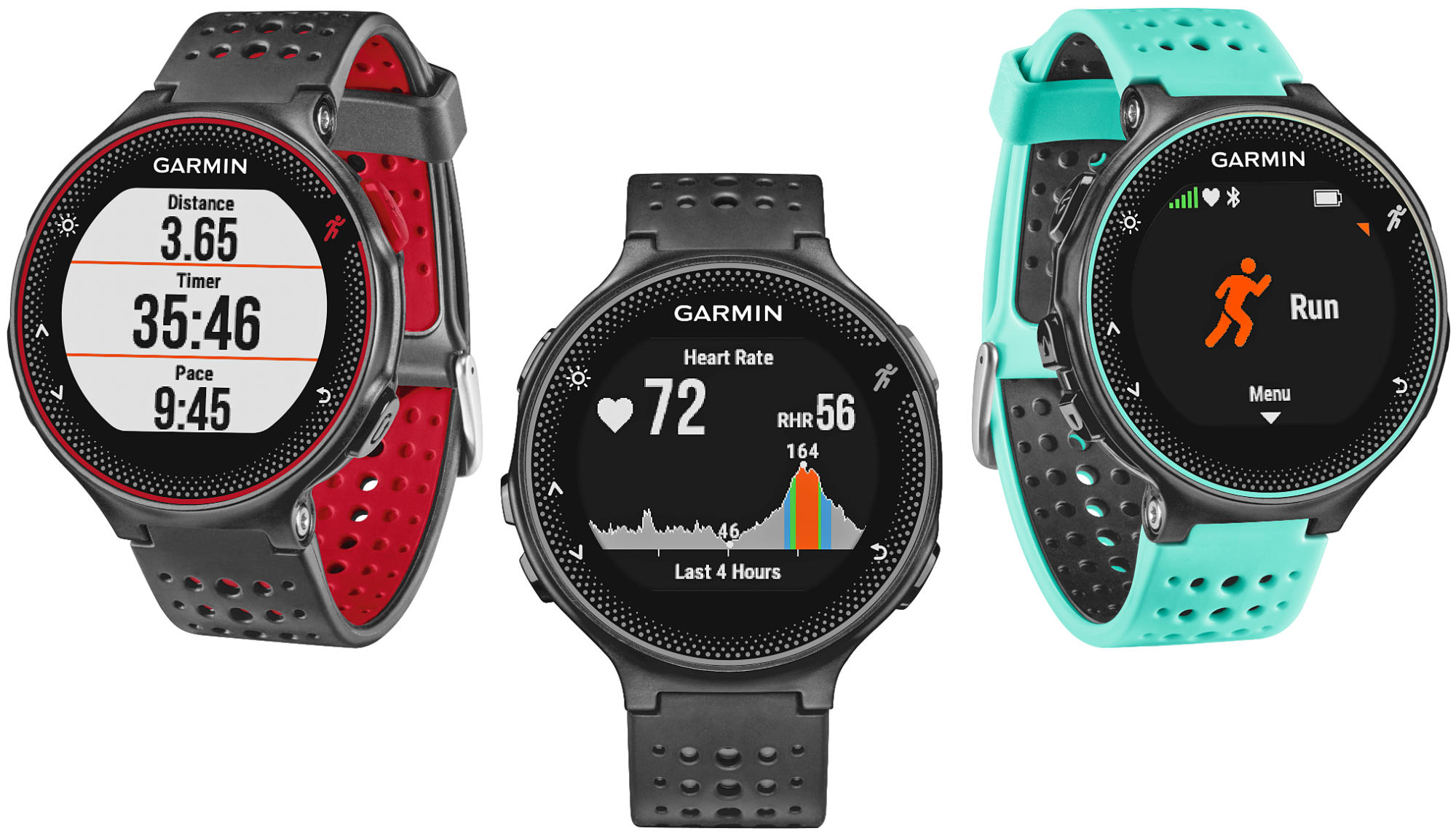 GARMIN Forerunner 235 WHR, Smartwatch, 227 mm, Rot/Schwarz