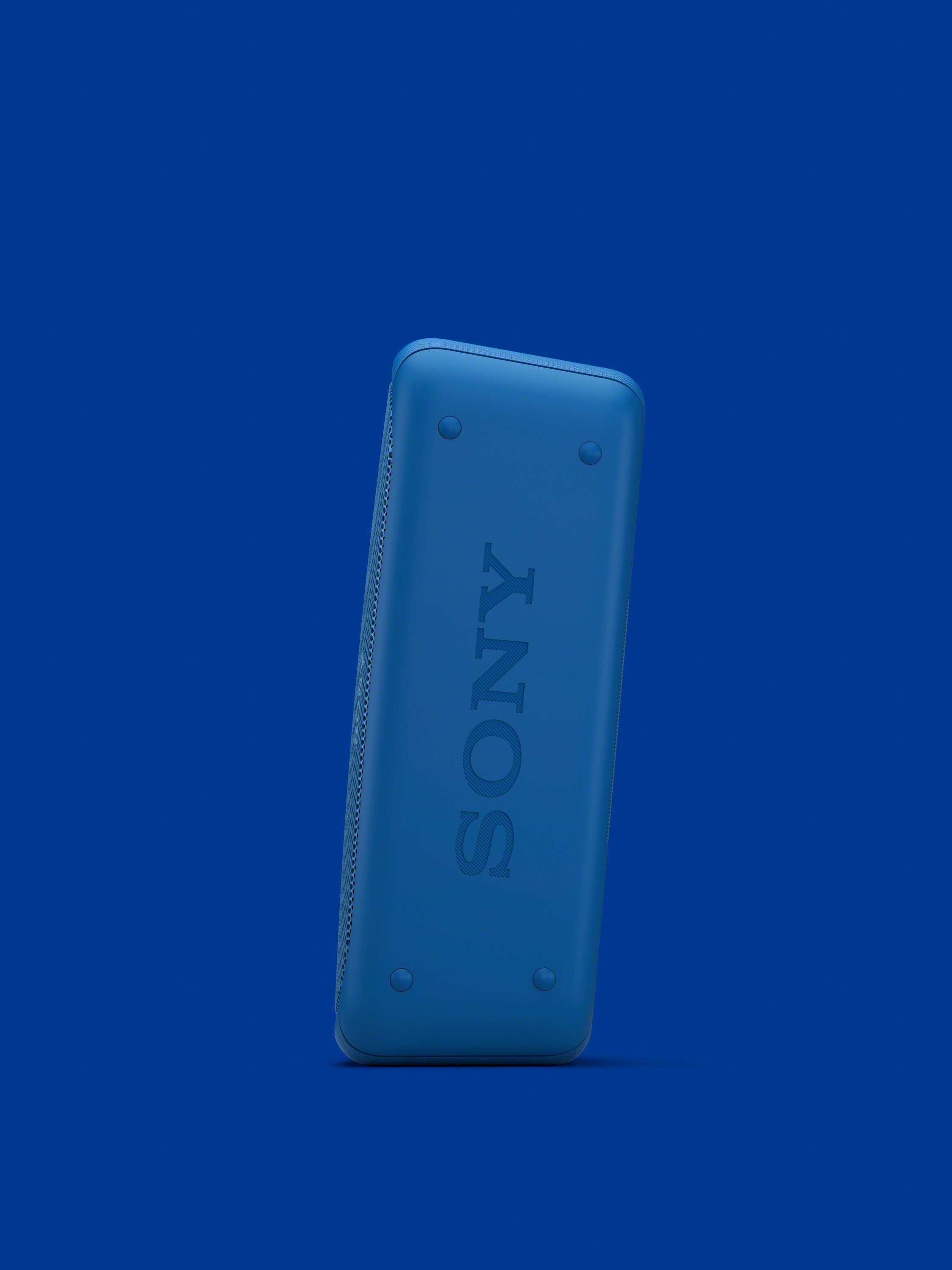 SONY SRS-XB30 Wireless Party Chain Bluetooth Lautsprecher, Blau, Wasserfest
