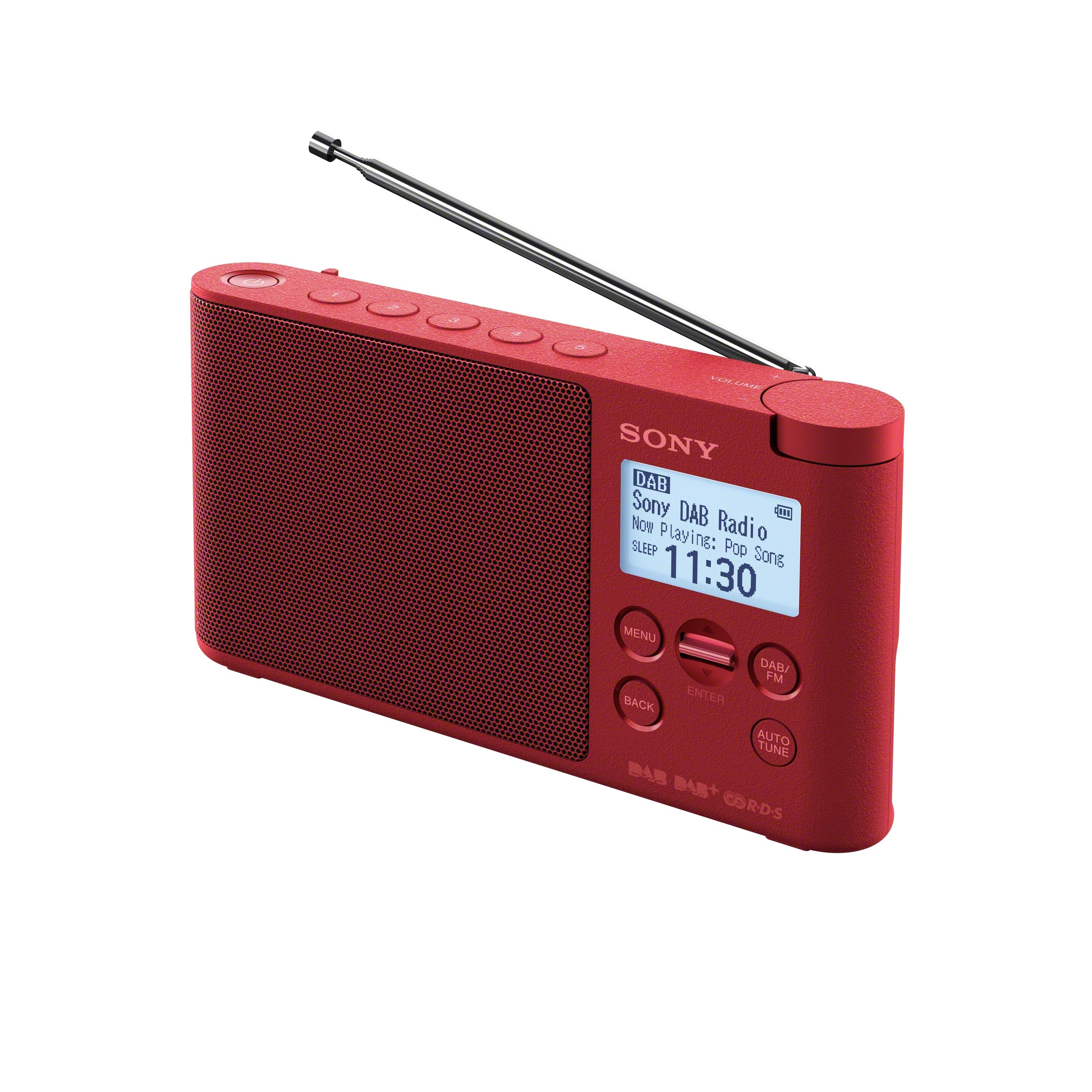 SONY XDR-S41D Radio, PLL-Synthesizer, FM, DAB, DAB+, Rot