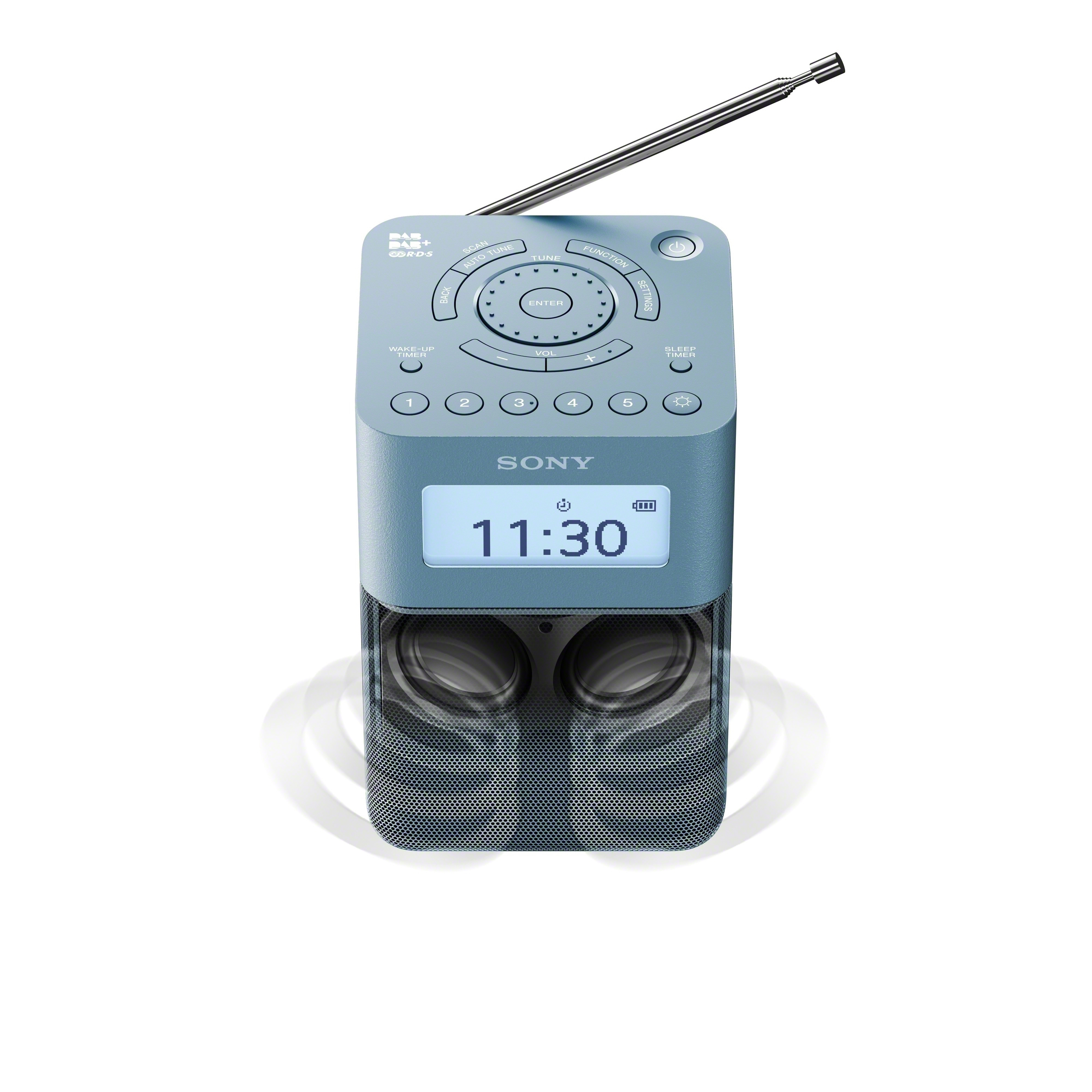 SONY XDR-V20D Radio, PLL-Synthesizer, FM, DAB+, DAB, Blau