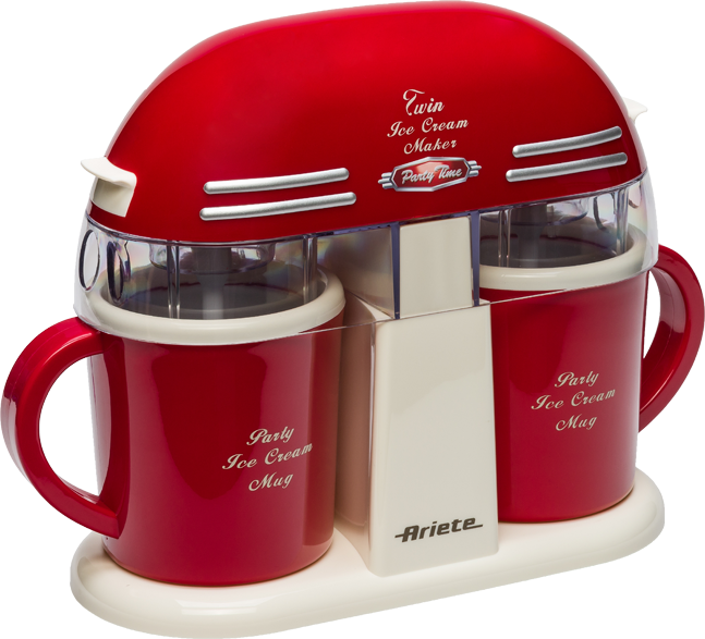 ARIETE 631-PARTY TIME TWIN ICE retro fagylaltkészítő