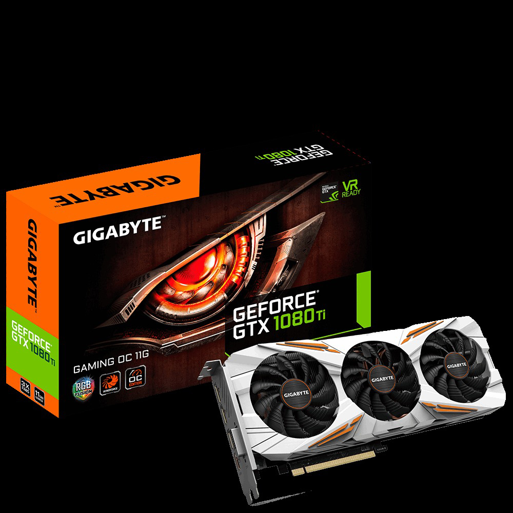 GIGABYTE GeForce® GTX 1080 Ti Gaming OC 11G (GV-N108TGAMING OC-11GD) (NVIDIA, Grafikkarte)