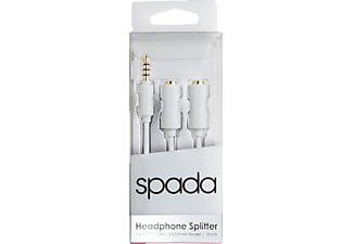 SPADA 3.5 mm auf 2x 3.5 mm, Y-Adapter, 0,15 m, Weiß