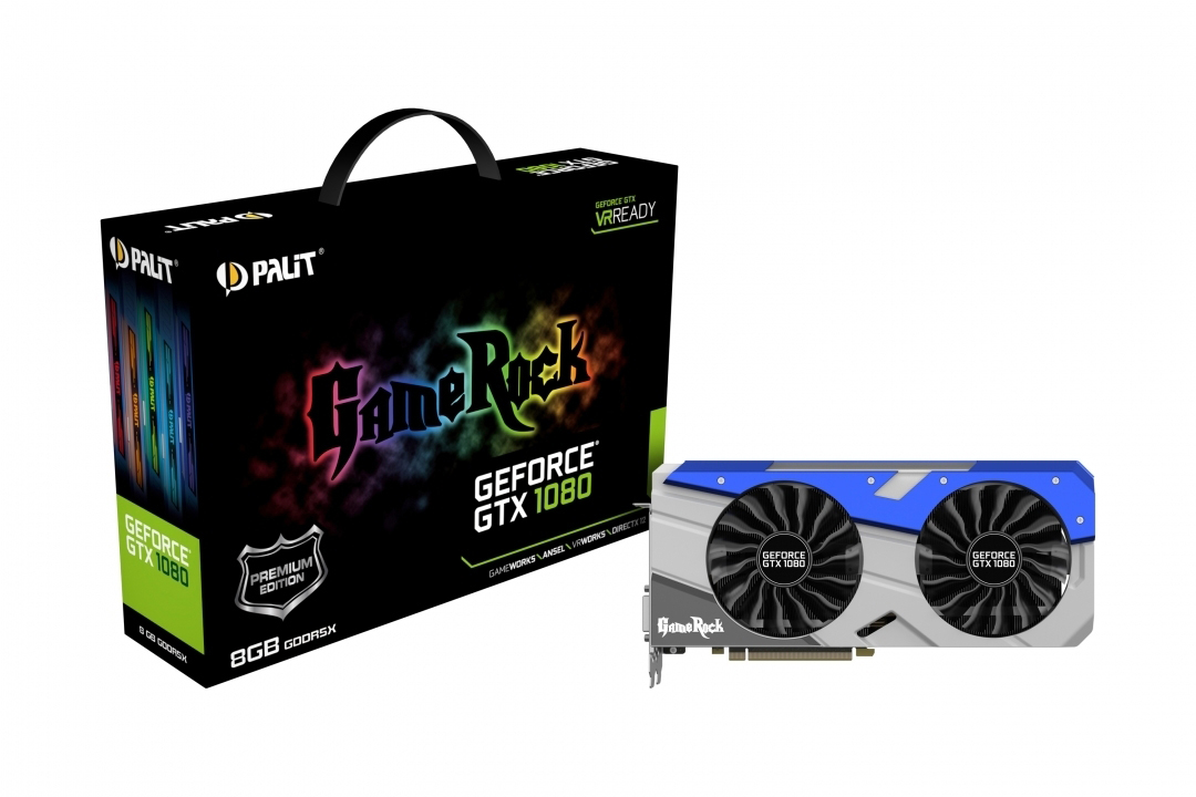 PALIT GeForce® GTX 1080 Gamerock Premium 8GB (NEB1080H15P2G) (NVIDIA, Grafikkarte)