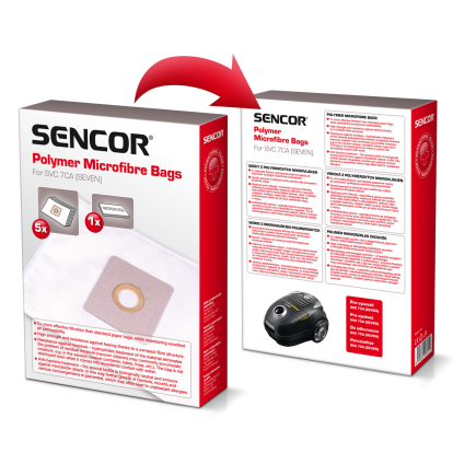 SENCOR SVC 7CA Textil porzsák, 5 db
