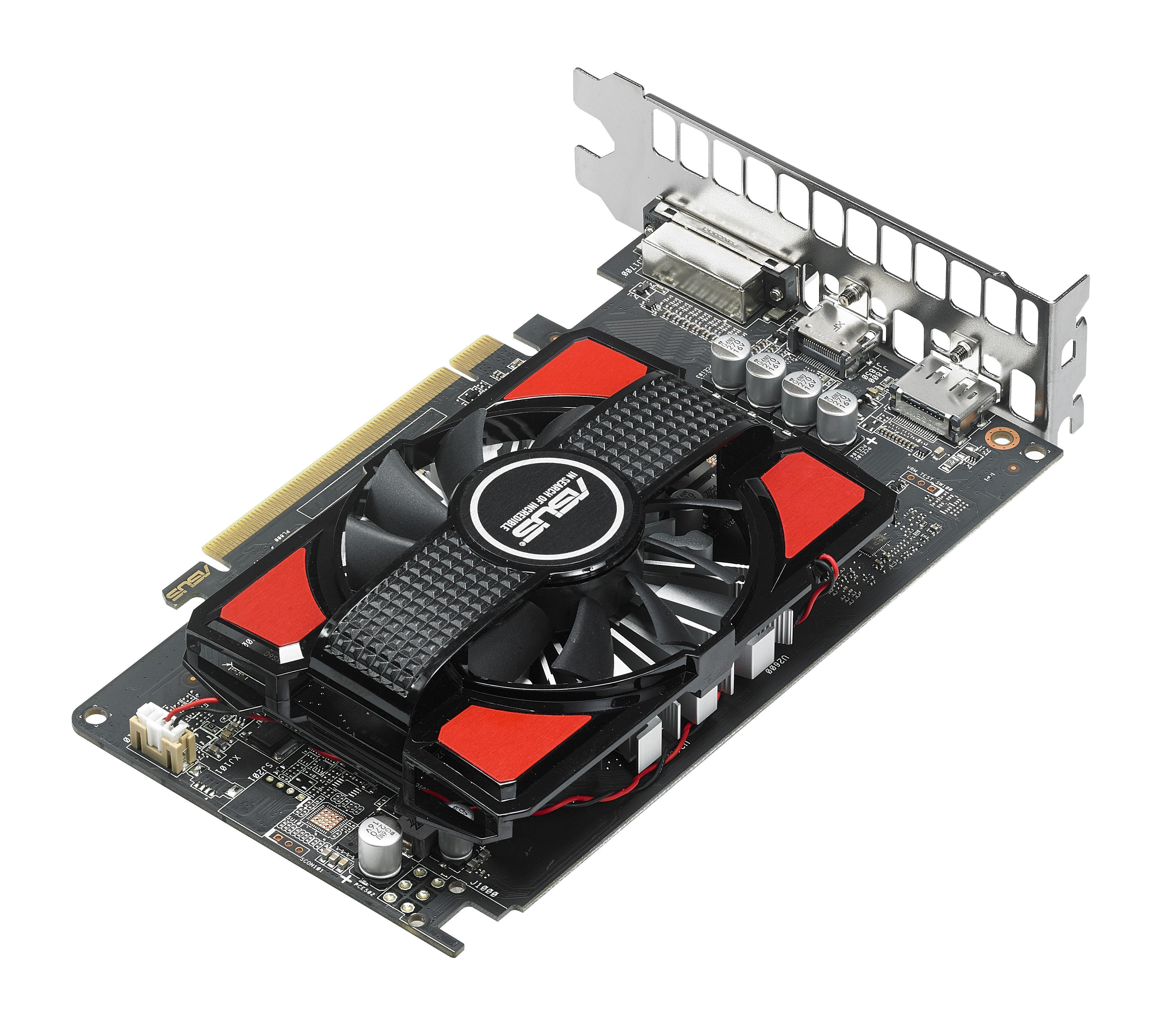 ASUS Radeon RX 550 2GB (90YV0AG1-M0NA00) (AMD, Grafikkarte)