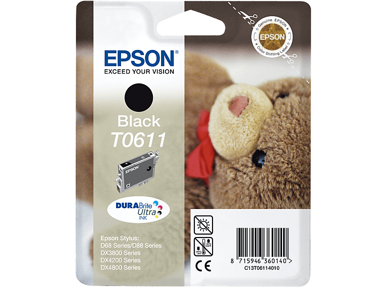 EPSON T0611 Zwart (C13T06114010)