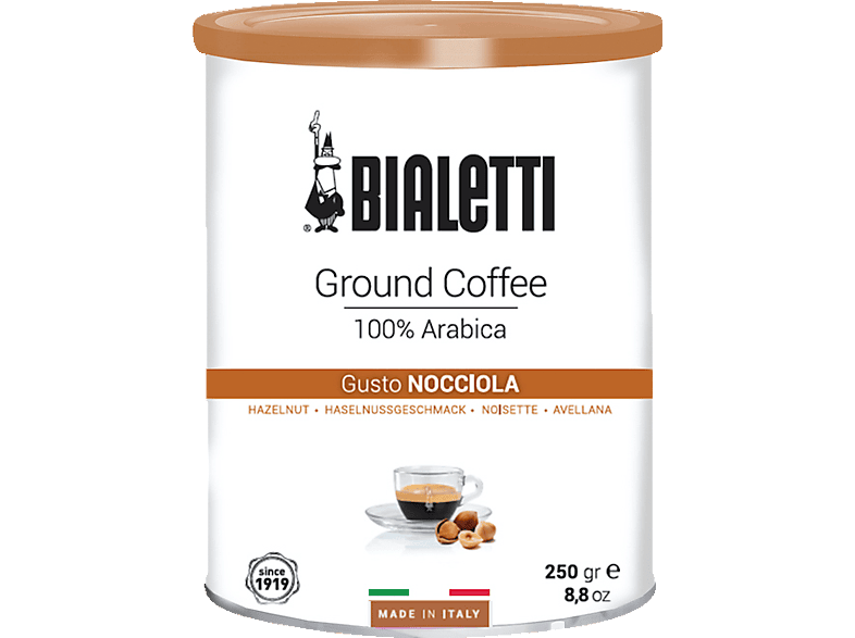 BIALETTI Ground Coffee Gusto Nocciola gemahlener Kaffee (Espressokocher