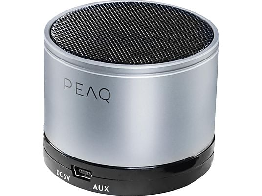 PEAQ PPA11BT - Enceinte Bluetooth (Argent)
