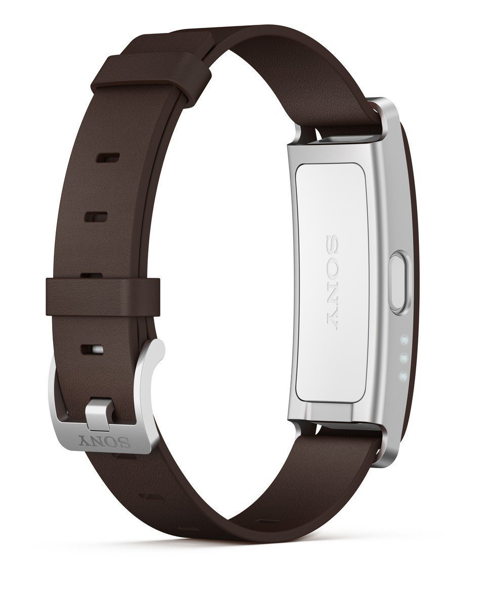 SONY SWR 10 Smartband Echtleder, 250 mm, Braun