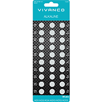VIVANCO 38034 Knopfzellenset, 30 Stk.
