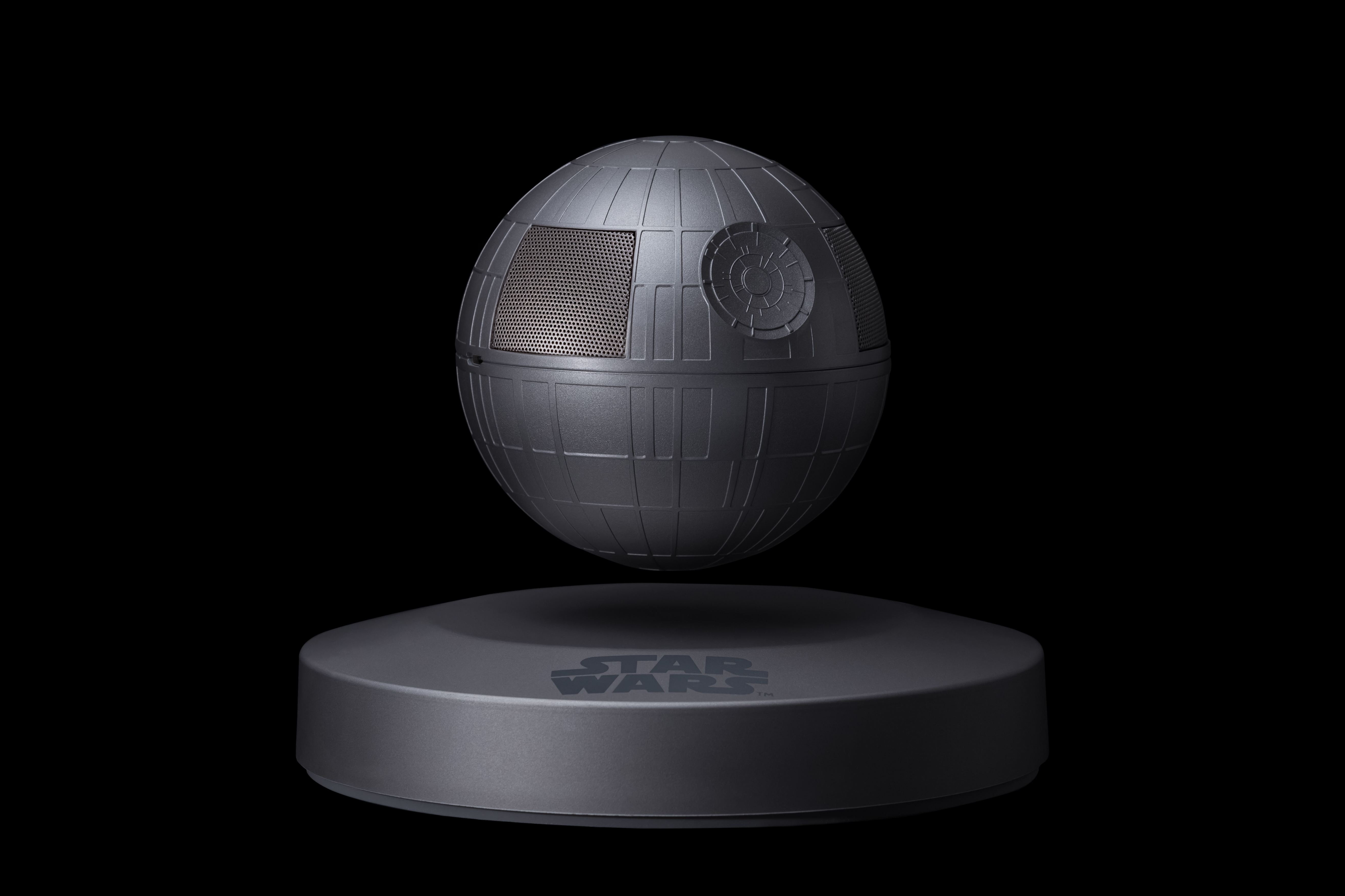 PLOX Star Wars Todesstern Schwebender Bluetooth Lautsprecher, Silber/Grau