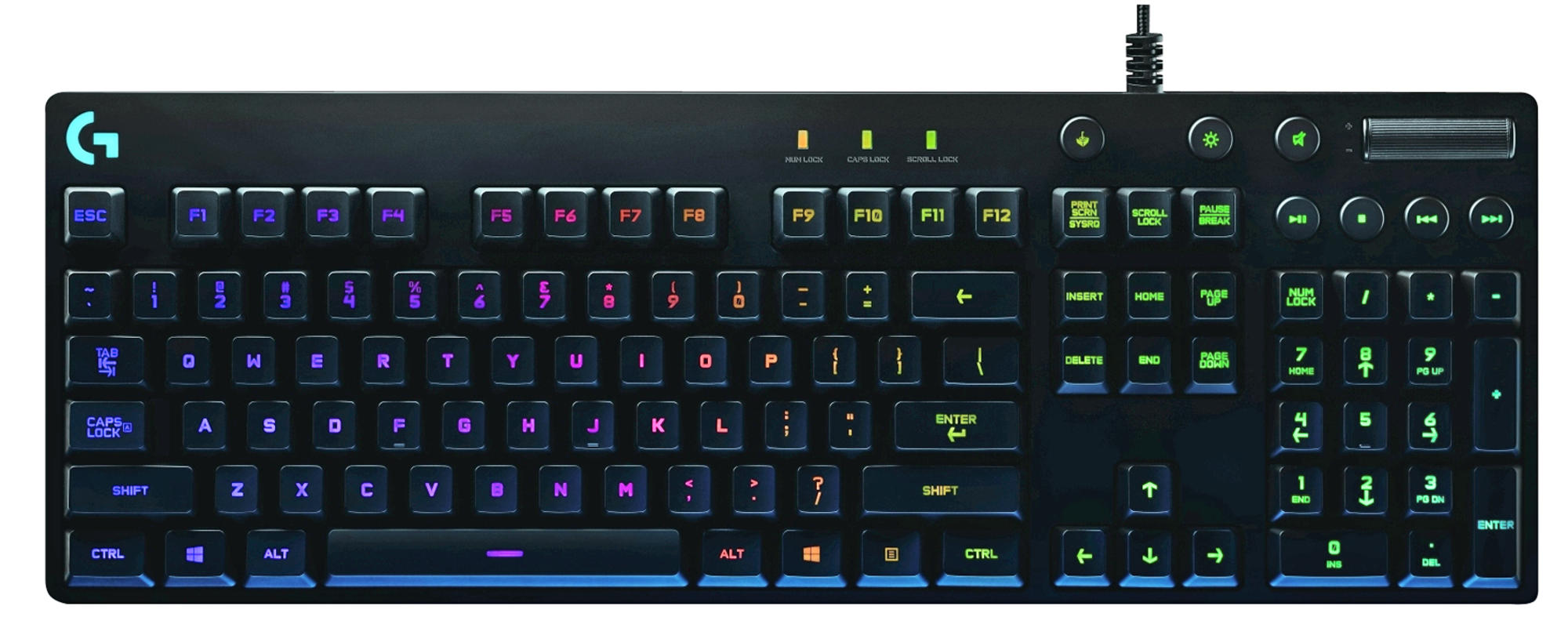 LOGITECH G810 Orion Spectrum, Gaming Tastatur, Mechanisch, Logitech Romer G, kabelgebunden, Schwarz