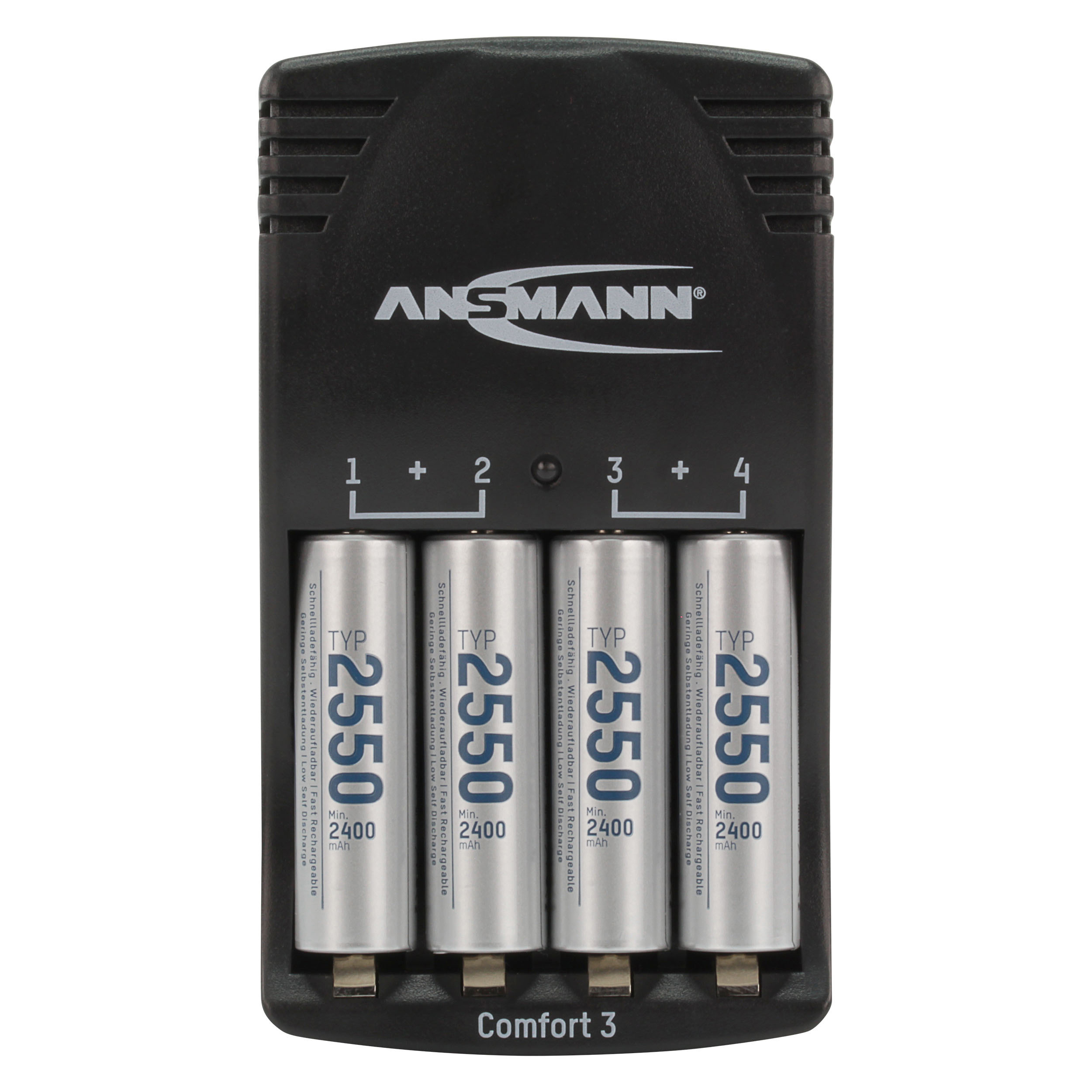 ANSMANN Comfort 3 + 2550 - Ladegerät (Schwarz)