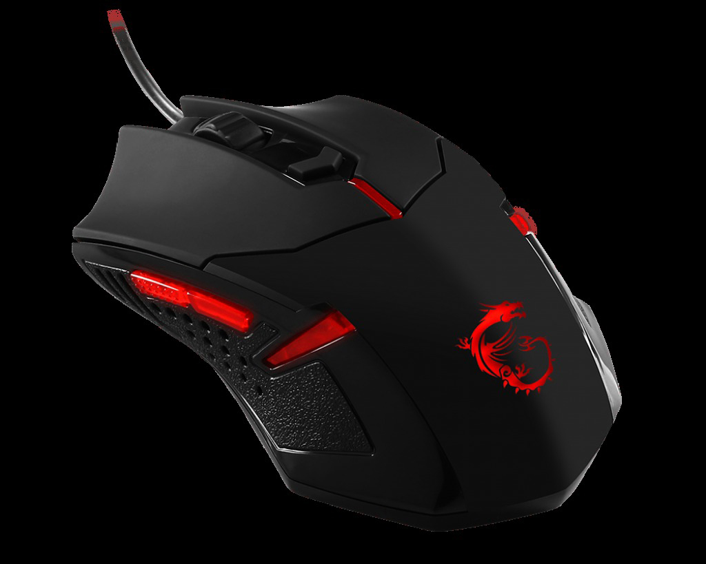 MSI 956-B907-102 Gaming Pack Bundle Gaming Maus + Gaming Headset, Schwarz/Rot