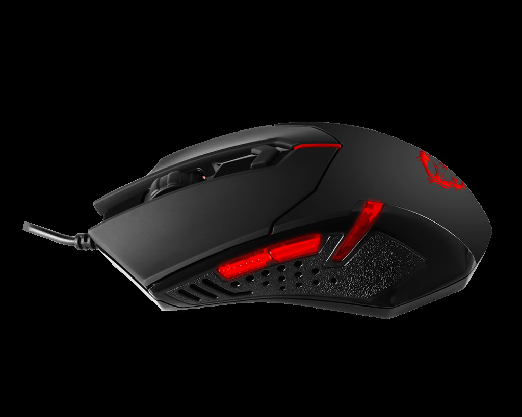 MSI 956-B907-102 Gaming Pack Bundle Gaming Maus + Gaming Headset, Schwarz/Rot