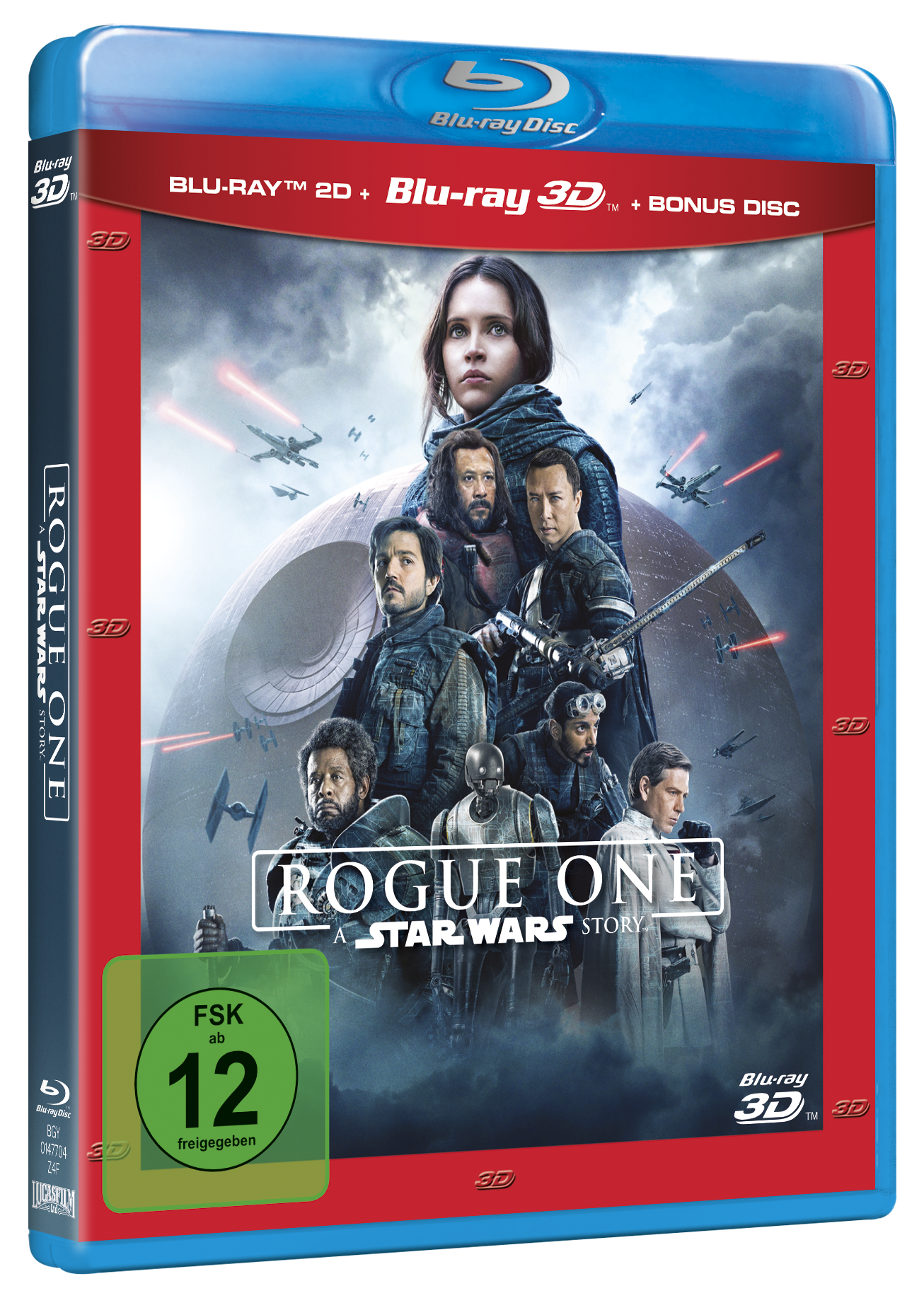 Blu-ray-Box-Art für den Film 'Rogue One: A Star Wars Story'.
