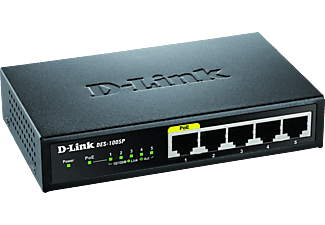 DLINK 5-Port Layer2 PoE Fast Ethernet - Desktop Switch (Schwarz)