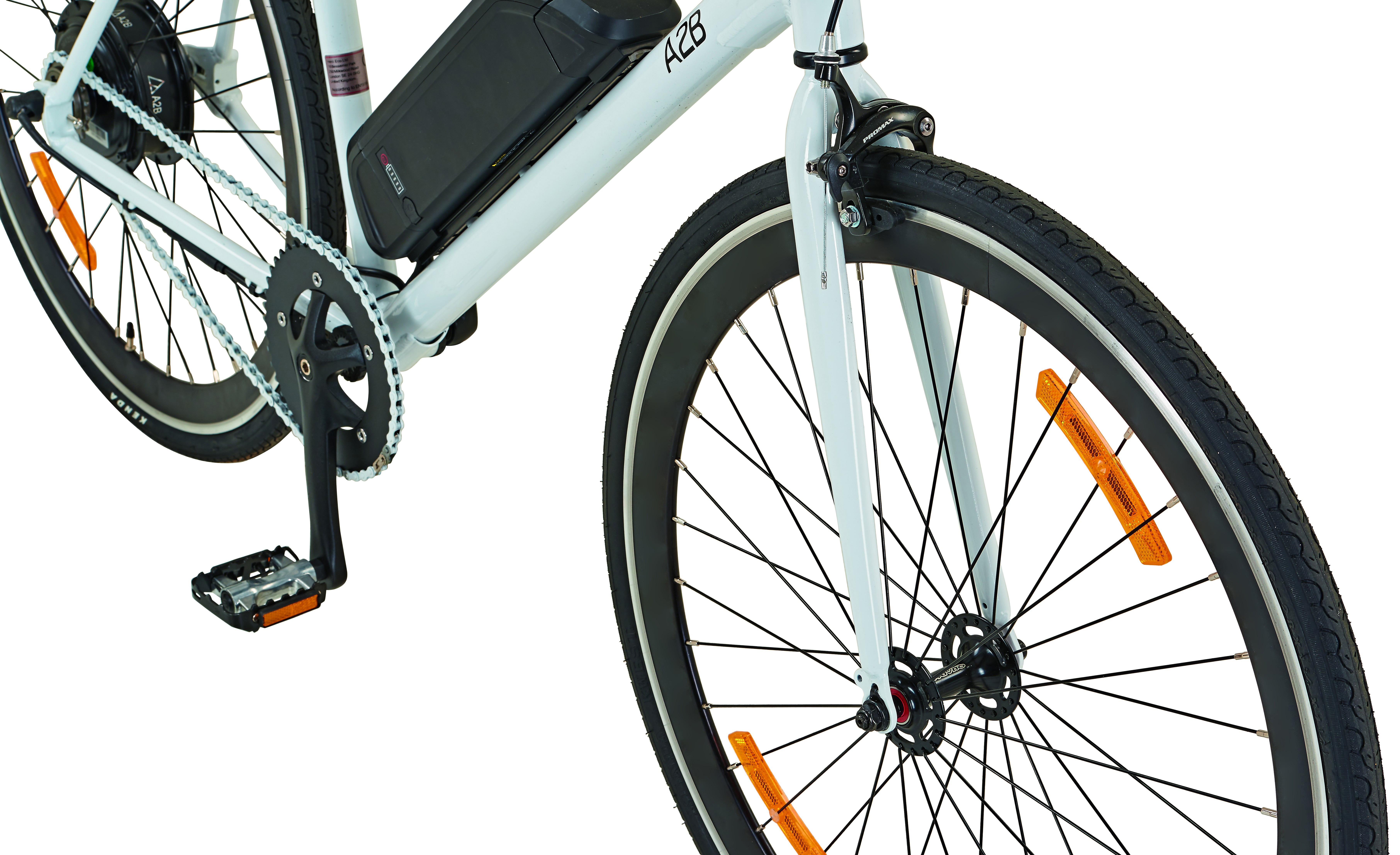 A2B Blake Singlespeed Pedelec Weiß  Urbanbike (Laufradgröße: 28 Zoll, Rahmenhöhe: 58 cm, Unisex-Rad, 374 Wh, Weiß)