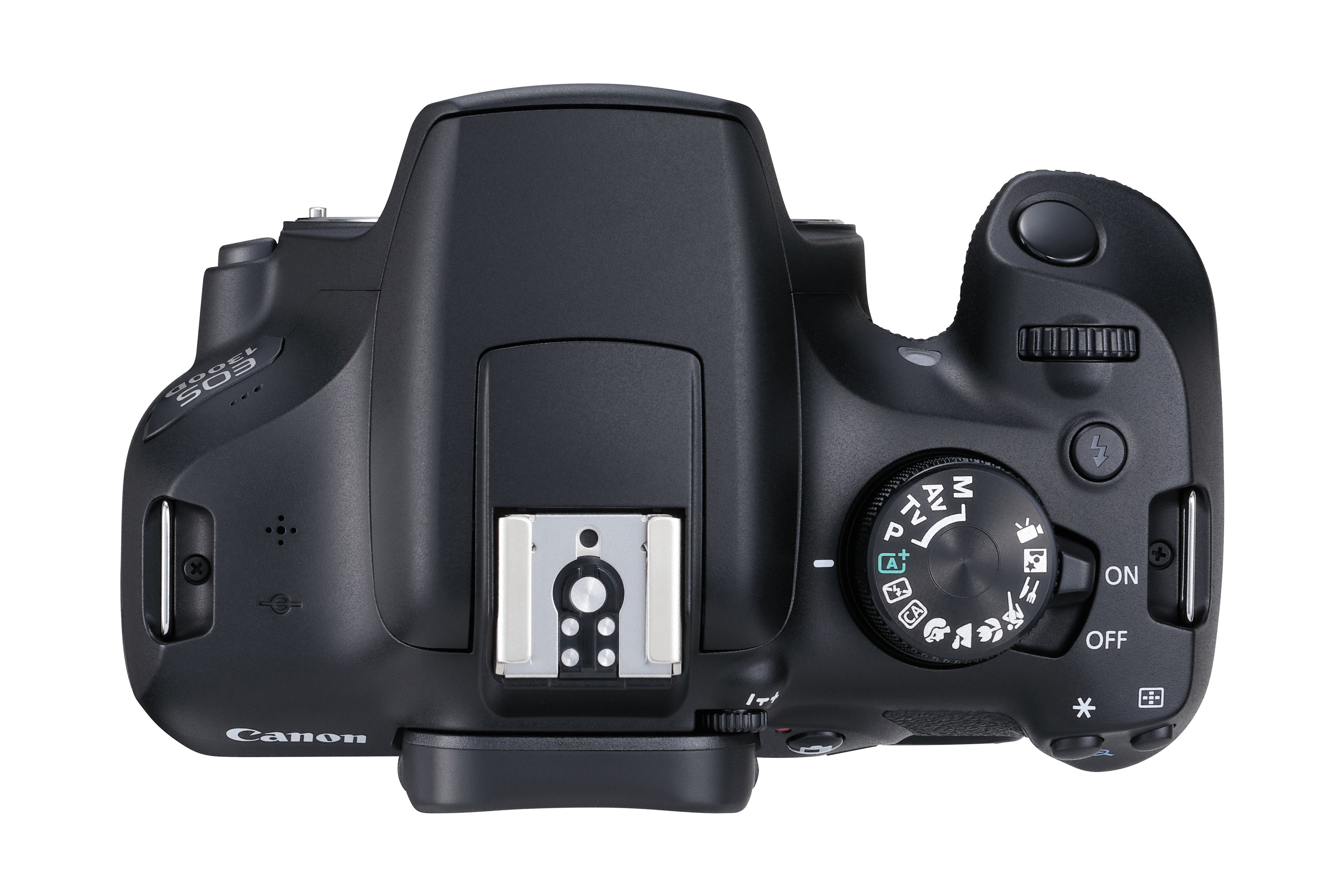 CANON EOS 1300D Kit DFIN III Spiegelreflexkamera, 18 Megapixel, 18-55 mm, 75-300 mm Objektiv (EF-S, EF), WLAN, Schwarz