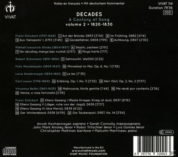 VARIOUS - Decades.Vol.2: 1820-1830  - (CD)