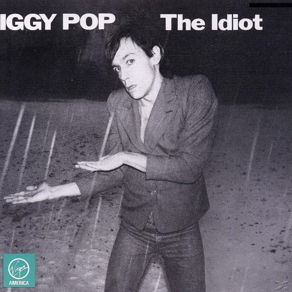 Iggy Pop Albumcover. Mann im Anzug im Regen.