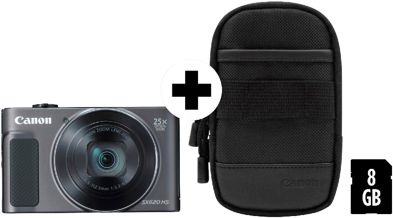 Cámara - Canon PowerShot SX620 HS, 20.2mp, 25x zoom, Wi-Fi, NFC, Negro
