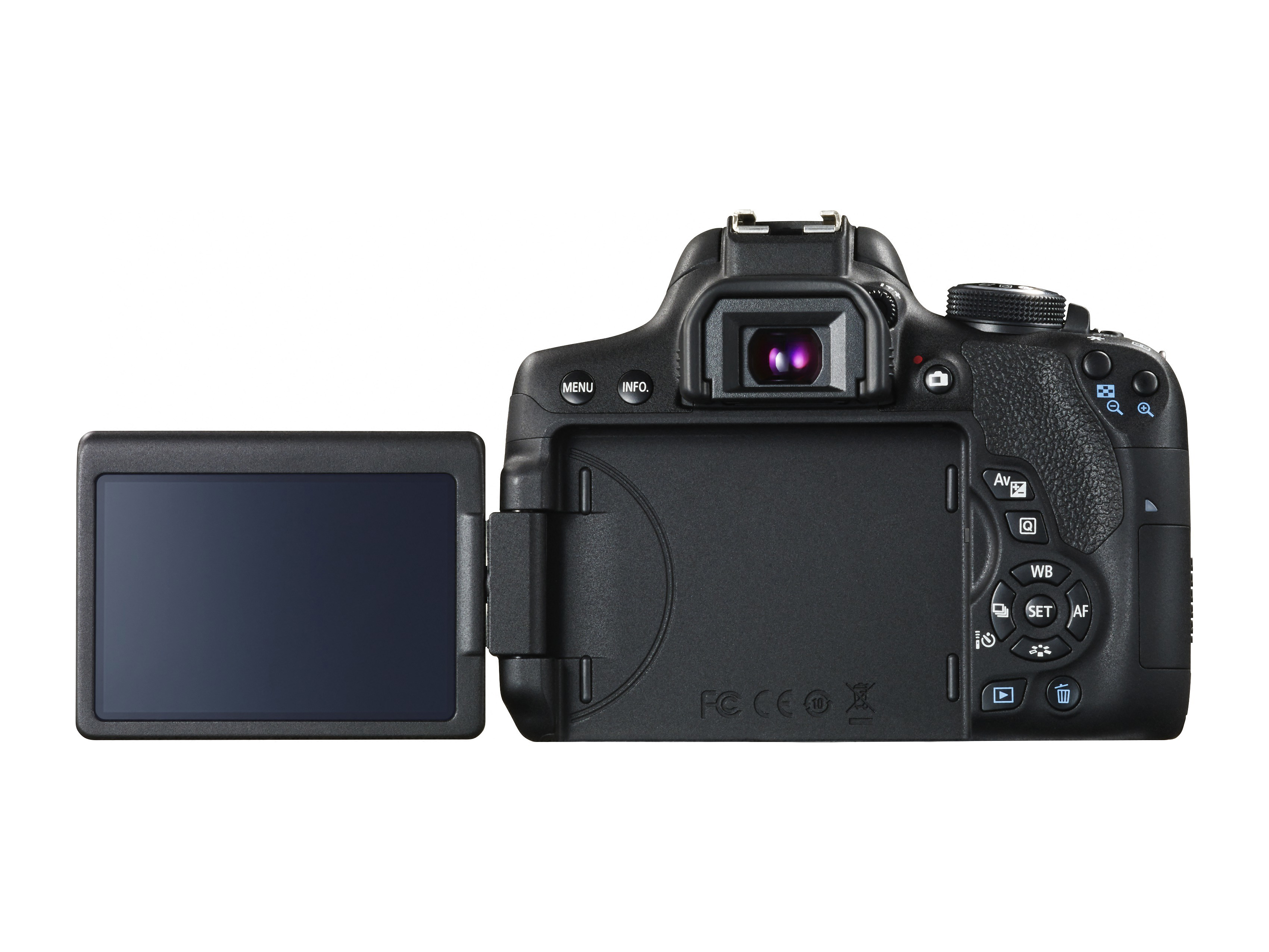 CANON EOS 750D Kit DFIN III Spiegelreflexkamera, 24,2 Megapixel, 18-55 mm Objektiv (EF-S), Touchscreen Display, WLAN, Schwarz