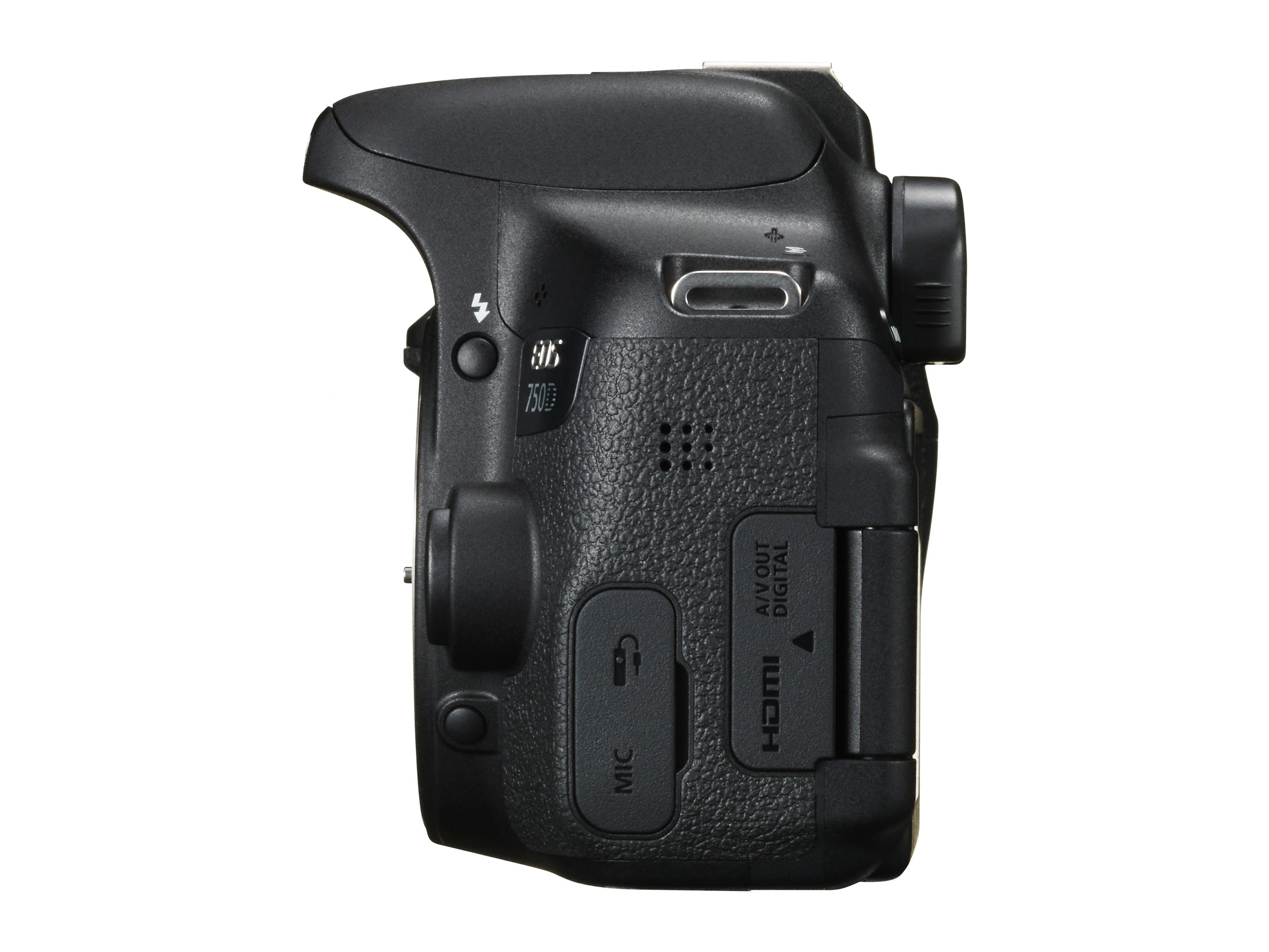 CANON EOS 750D Kit DFIN III Spiegelreflexkamera, 24,2 Megapixel, 18-55 mm Objektiv (EF-S), Touchscreen Display, WLAN, Schwarz