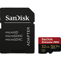 SANDISK 173427 microSDHC Extreme Pro 32GB (A1/ V30/ U3/ R100/ W90) + Adapter "Mobile"