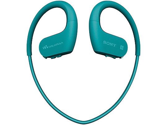 SONY NW-WS623 - Bluetooth Kopfhörer mit internem Speicher (4 GB, Blau)