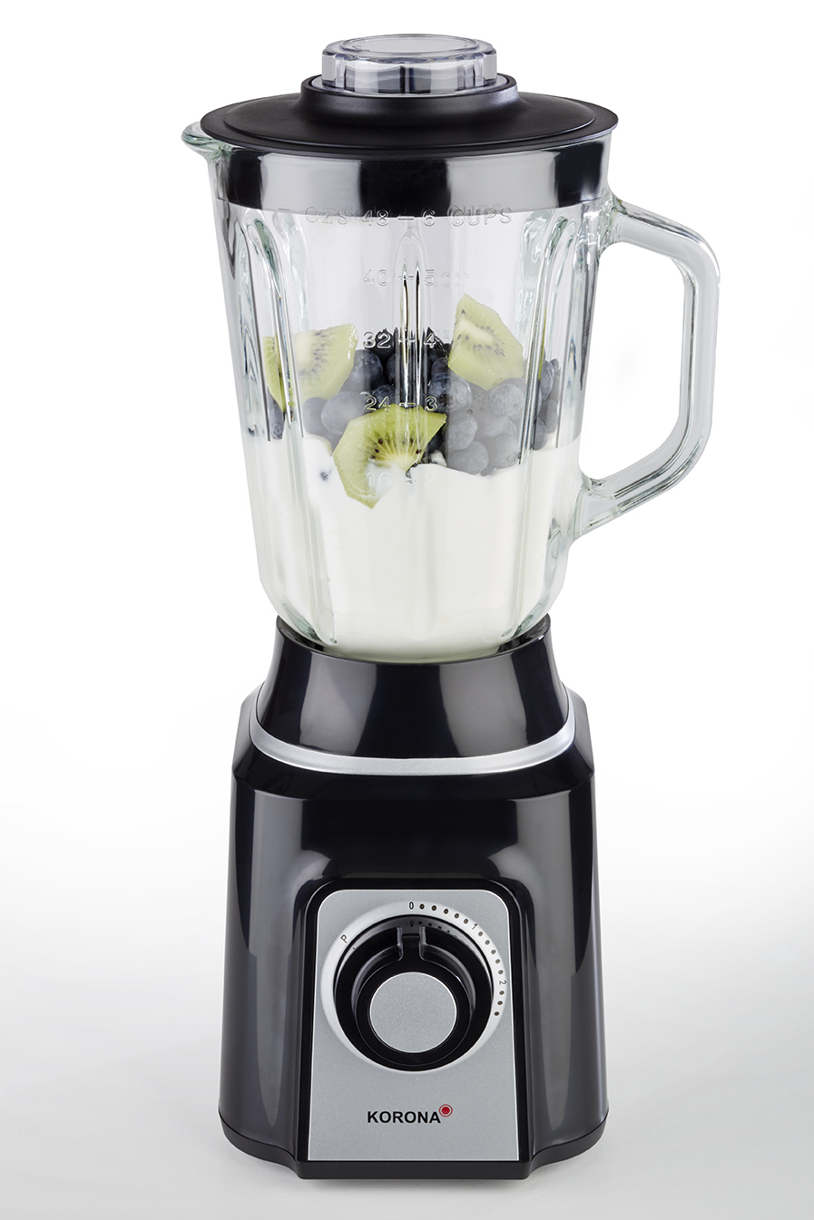 KORONA 24030 Standmixer Schwarz/Silber  (500 Watt, 1.5 l)