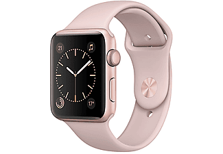 APPLE MQ142TU/A Watch Series 2, 42 mm Roze Altın Rengi Alüminyum Kasa ve Kum Pembesi Spor Kordon Outlet